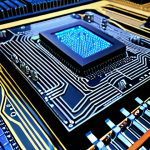 **Image Prompt: Quantum Computing in Embedded Systems**
   - Create an illustration depicting a quantum computer integrated into an embedded system environment, showcasing parallel processing capabilities. Include visual elements like data streams and multiple tasks being processed simultaneously in an industrial automation setting.