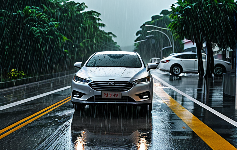 양자 컴퓨팅의 자율 주행 기술 응용 - **

"A modern Proton car with advanced sensors, driving on a busy Kuala Lumpur highway during the da...