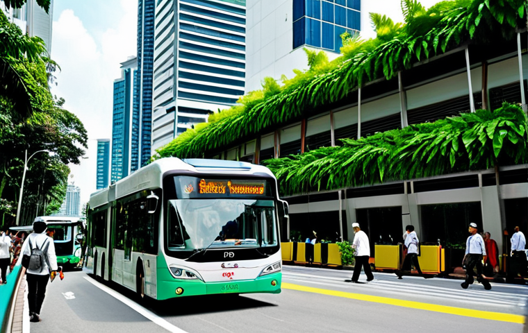 양자 컴퓨팅의 환경 문제 해결 가능성 - Sustainable Cityscape**

"A bustling Kuala Lumpur cityscape with futuristic green architecture, vert...
