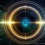 양자 암호화 기술의 실제 응용 - **Quantum Shield of Light:**
    "An intricate, abstract visualization of quantum encryption safegua...