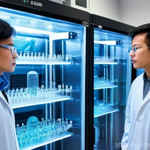 양자 컴퓨터의 전력 효율성 연구 - **Prompt:** "A highly realistic and detailed depiction of a cutting-edge quantum computing laborator...