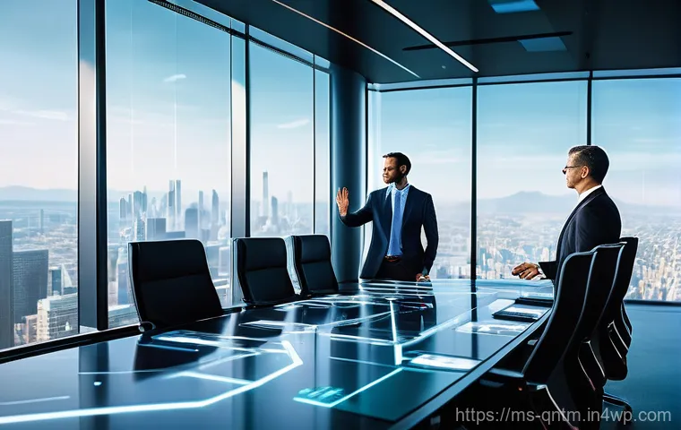 양자 컴퓨터를 이용한 데이터 분석 방법 - **Post-Quantum Cyber Shield:** An abstract, ultra-modern digital landscape representing robust data ...